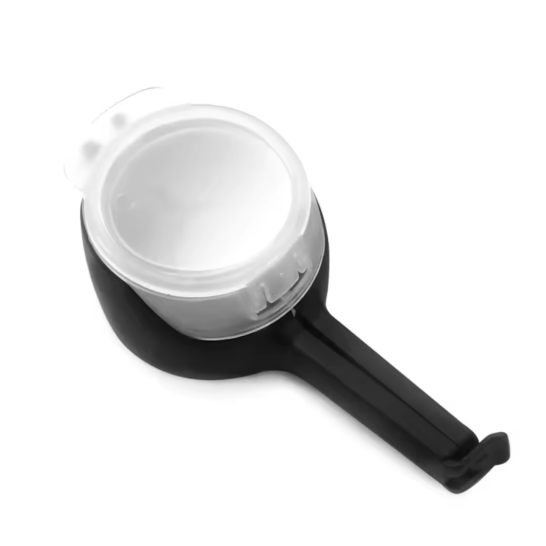 Clip sellador con tapa dosificadora